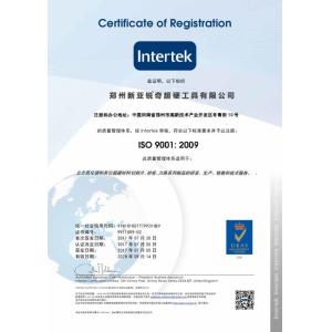 Zhengzhou New Asia Rich Superhard Cutting Tools Co.,Ltd Certifications