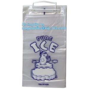 LDPE ice bag on roll, eco-friendly Wicket ice bags, HDPE/LDPE ice packing