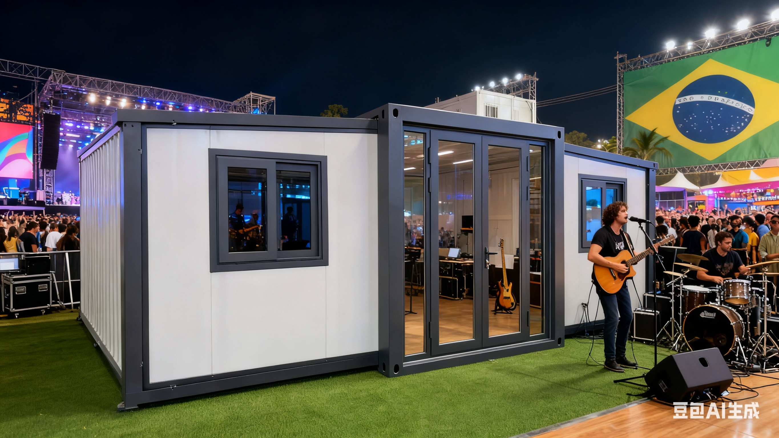 Foldable 20ft Container with 80*100*2.5mm Square Tube Bottom Side Beam Customizable Layout and 20+ Years Lifespan