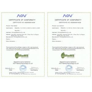 Vast International Vedio Games Co., Limited. Certifications