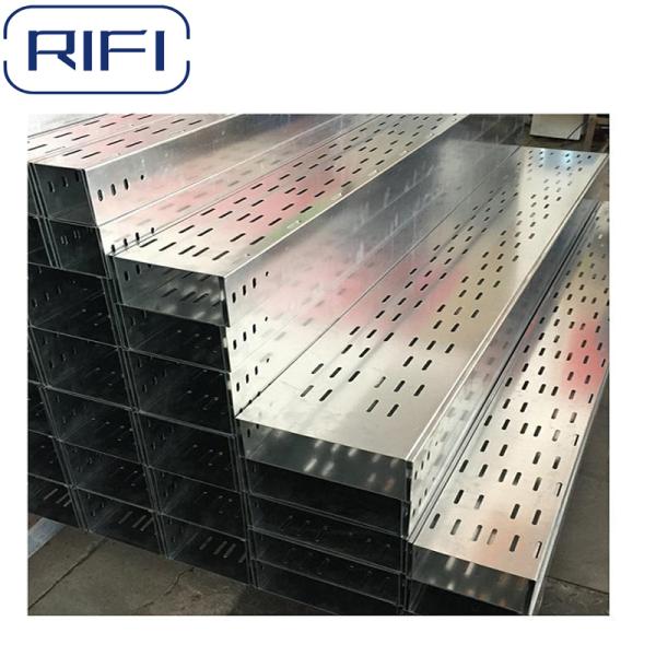 Iso Standards Fireproof Perforated Cable Tray Electrical Cable Rack High Load Capacity