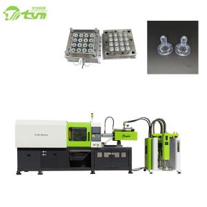Horizontal Liquid Silicone Rubber Injection Molding Machine Producing Nipple