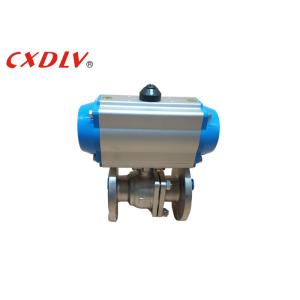Double Acting Flange Pneumatic Actuated Ball Valve Control Valve 150LB