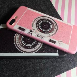 PC+TPU Silk Skin Back Cover Camera Lens Pattern Cell Phone Case For iPhone 7 6s