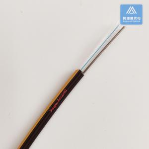 Simplex SM Self Supporting Drop Cable 5.0x2.0mm Black LSZH With Orange Strip