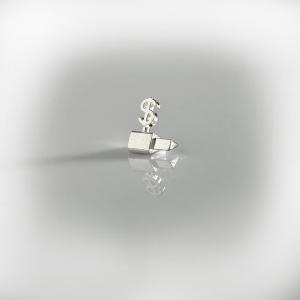 China 3D Metal USD Pricing Systems price cubes Retail Price Display Tags on sale