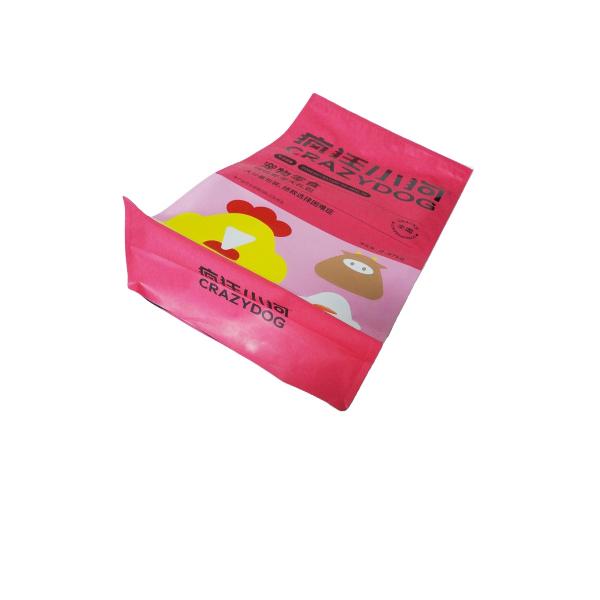 Moisture Proof Printed Biodegradable Flat Bottom Slider To Open Laminated Pouch