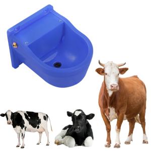 Custom Blue Livestock Water Bowl For Cattle Horses Sheep - Durable PP Plastic 2
