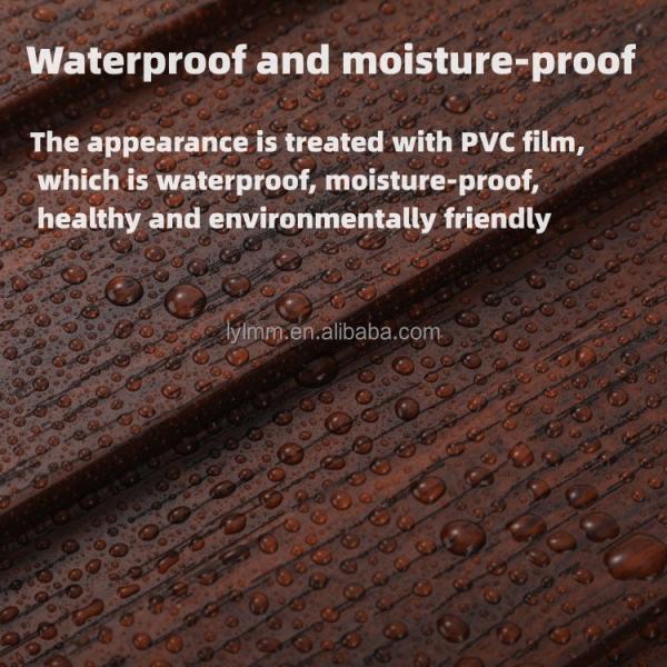 Indoor Decoration Fence WPC Panels with Eco-Friendly Lamination and Damask Pattern