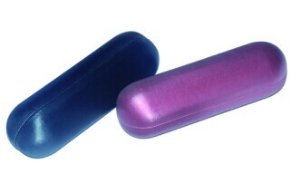 Quality 2024 acetate optical frames cases from asia with imitation leather surface material wholesale