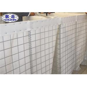 Galfan Coated Welded Gabion Baskets Geotextile Lined Construction Wall