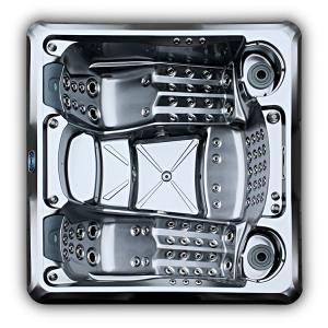 Cheap Balboa Control System Luxury Acrylic Hot Tub With Light Waterfall for sale