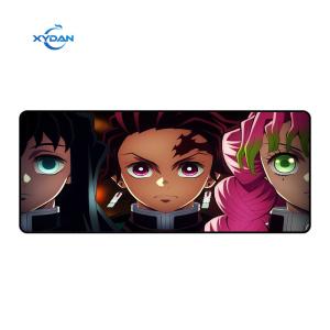 Cheap Customized Natural Rubber Portable Anime Desk Mouse Mat for Gaming Rectangular Shape for sale