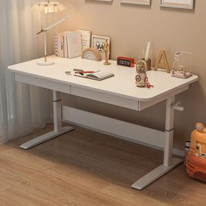 White PC Game Computer Table Luxury CEO Work Meeting Storage Table for Office