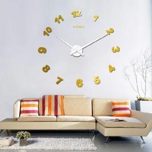 Diy Acrylic Mirror Self-adhensive Stickers House Wall Clocks Modern Big Custom
