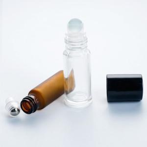 Matte Amber Glass Roller Bottles Bulk 3 Oz 10ml