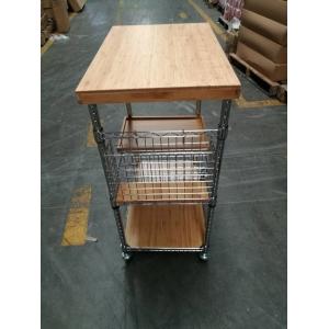 China metal/ wood kitchen carts , Shelving, Carts & Racks | Wire Shelves Wire Shelving China on sale