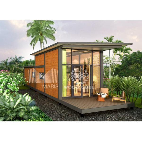 Quality Wood Appearance Modern Style Prefab Houses With Loft Easy Assembly Temite Proof wholesale
