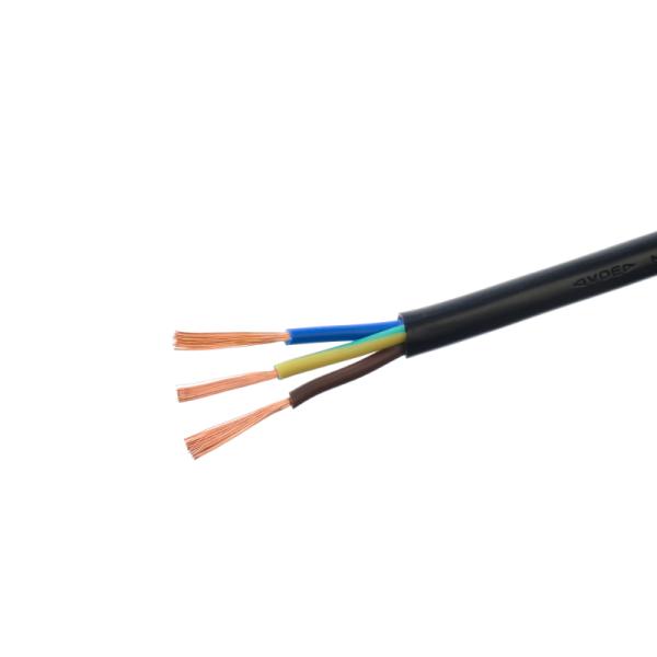 Conductor Material Copper 3 Core Power Cable H05vv f 3x1 5 Mm2 Flexible Copper Electric Wire RVV Cable for House Building Wire