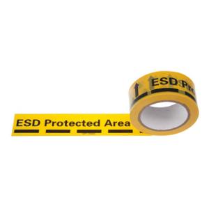 High Adhesive PVC Antistatic ESD Protected Area Warning Tape