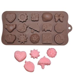 China MHC Custom Pour Chocolat Silicone Chocolate Mold Cute Cartoon Shape for Easy Cleaning Cake Tools on sale