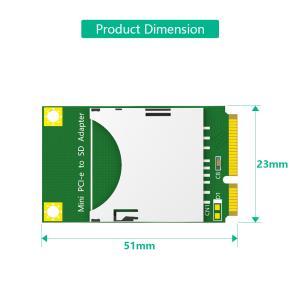 Compact MiniCard Adapter for SD Card Easy to and Mini PCI-e to SD card
