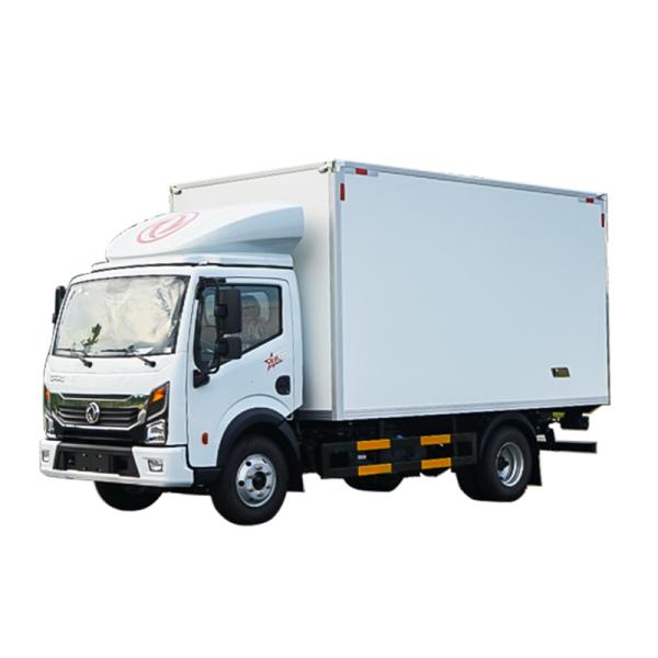 DFAC 5 Ton Frozen Food Transport Truck with Manual Transmission and Refrigerated Box Dimensions 4100*2100*2100