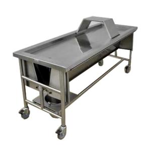 High Quality Stainless Steel Material Mortuary Trolley With Cover For Funeral