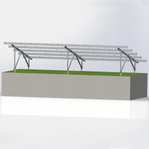 Light Weight Landfill Photovoltaic Mounting System , MMS Structure Solar Panel