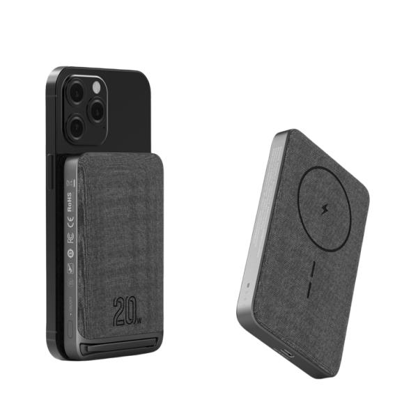 Magnetic Power Bank With Stand , 10000mAh High Capacity Charger For Smartphones