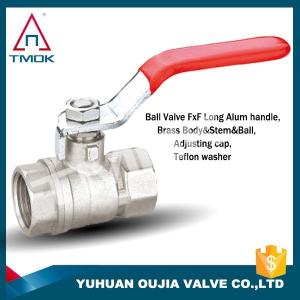 1.6 Mpa Nickel Plated Socket Weld Nsf Threaded Brass Ball Valve