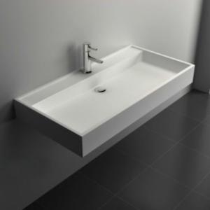 900*450*100mm Manmade Stone Rectangular Wall Mount Sink