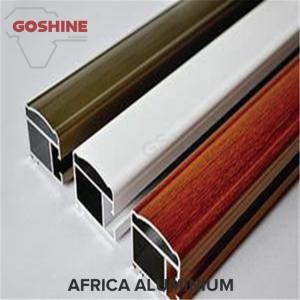 New design extruded aluminum window profile wood grain surface color aluminium