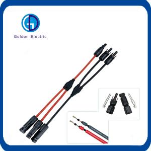 Waterproof IP67 Mc4 Cable Connector with DC/DC Interface Type Copper Terminal