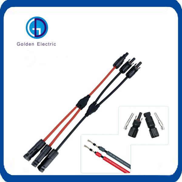 Waterproof IP67 Mc4 Cable Connector with DC/DC Interface Type Copper Terminal