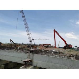 Excavator extension arm and port dredging designed for river dredging