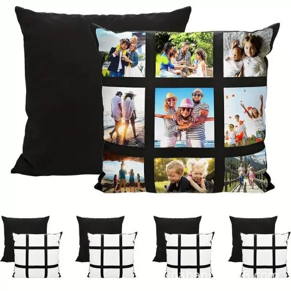 DIY 9 Panel Sublimation Cushion Cover Printable Customized Design Blank