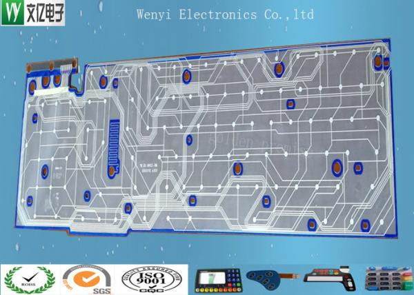 Single Layer PET Flex Circuit Board Carbon Paste For Toy Game Player Membrane