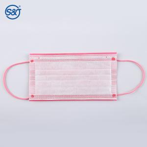 S&J Protective Pure Pink Disposable Medical Face Mask Surgical Cotton Ear Loop