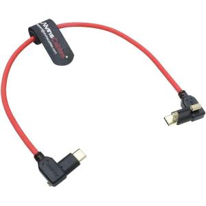 Alvin's Red Locking USB C Cable for Blackmagic 4K G2 12in 10Gbps