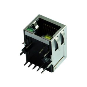ARJM11A1-805-JJ-ER2-T 2.5G Base-T Single Port RJ45 Connector with Rectifier