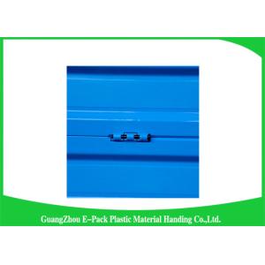 Attached Lids Collapsible Storage Crate , 45 L Industry Foldable Plastic Box