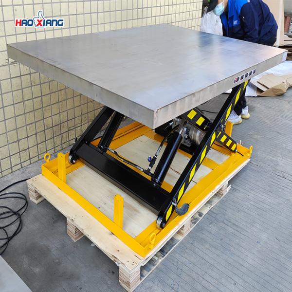 Quality Anti Skid 10T Stationary Scissor Lift Platform With 4650mm Max Height wholesale