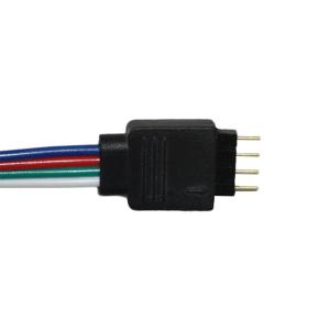 Bendable 4 Pin Rgb Led Connector , Easy Installation Led Ribbon Light Connectors