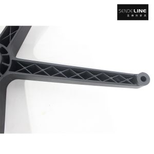 The cheap plastic office chair with a rotating base provides a static pressure