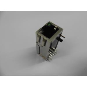 12 Pin Shielded 1000 BASE - TX Industrial Integrated Magnetics RJ45 Connector,