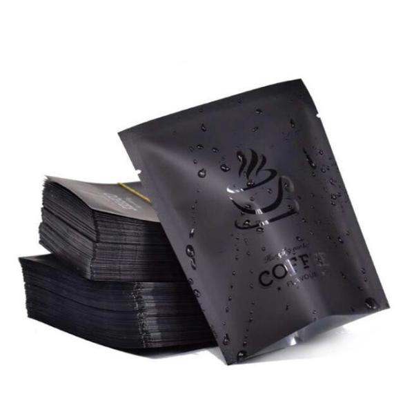 Custom Printed Side gusset flat bottom custom printed drip coffee bean packaging bag with valve