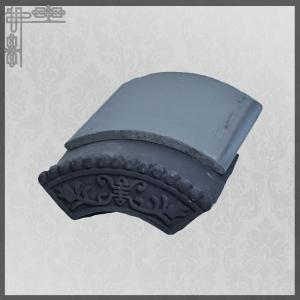 Asian Pavilion Unglazed Chinese Clay Roof Tiles Grey Mold Matt Temple Flat