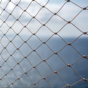 Knotted Metal Wire Rope Mesh For Architecture Design Safety Nets