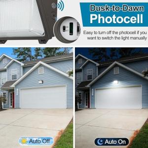 IP65 Waterproof LED Wall Pack Light 30W-150W Adjustable 3000K-5000K